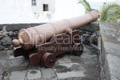 Kanone im Fort von Santa Cuz de La Palma