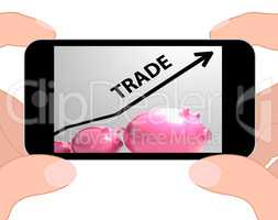 Trade Graph Displays Increase In Buying And Selling