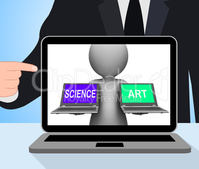 Science Art Laptops Displays Scientific Or Artistic
