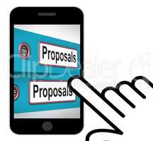 Proposals Folders Displays Suggesting Business Plan Or Project