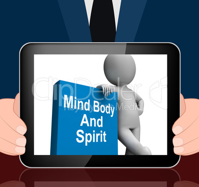 Mind Body And Spirit Book With Character Displays Holistic Books