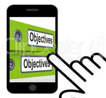 Objectives Folders Displays Business Goals And Targets