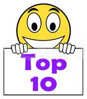 Top Ten On Sign Shows Best Ranking Or Rating