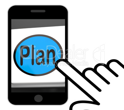 Plan Button Displays Objectives Planning And Organizing