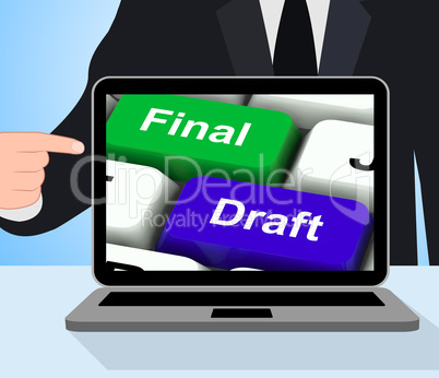 Final Draft Keys Displays Editing And Rewriting Document
