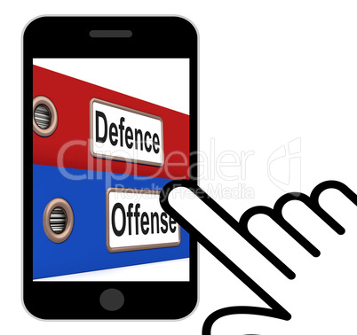 Defence Offense Folders Displays Protect And Attack