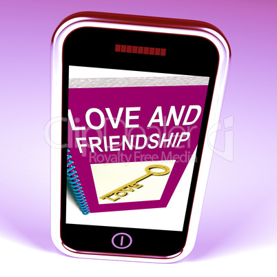 Love and Friendship Phone Represents Keys and Advice for Friends