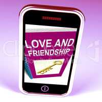 Love and Friendship Phone Represents Keys and Advice for Friends