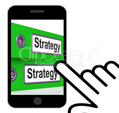 Strategy Folders Displays Strategic Planning And Business Proces