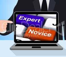 Expert Novice Keys Displays Beginners And Experts