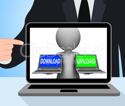 Download Upload Laptops Displays Downloading Uploading Online Da
