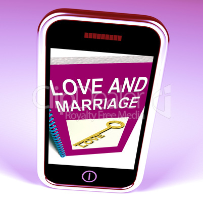 Love and Marriage Phone Represents Keys and Advice for Couples