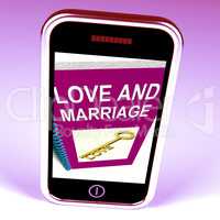 Love and Marriage Phone Represents Keys and Advice for Couples