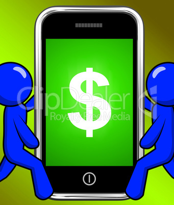 Dollar Sign On Phone Displays $ Currency