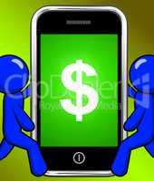 Dollar Sign On Phone Displays $ Currency