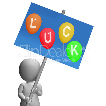 Luck Sign Represent Best Wishes and Blessings