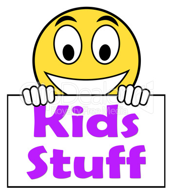 Kids Stuff On Sign Means Online Activities For Children