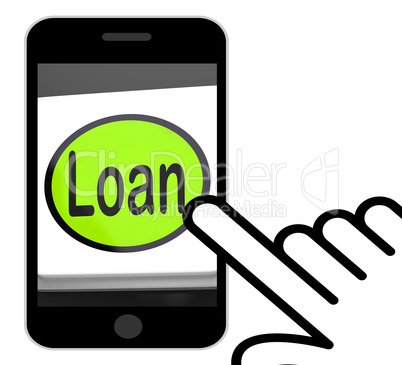 Loan Button Displays Lending Or Providing Advance