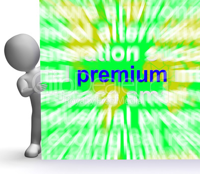 Premium Word Cloud Sign Shows Best Bonus Premiums