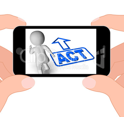 Act And Running Character Displays Urgent Action