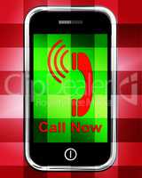 Call Now On Phone Displays Talk or Chat