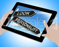 Look Personality Tablet Shows Appearance And Character