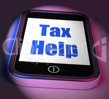 Tax Help On Phone Displays Taxation Advice Online