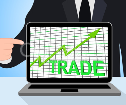 Trade Chart Graph Displays Increasing Trade Or Trading