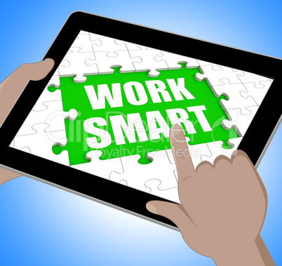 Work Smart Tablet Means Employee Productivity And Efficiency