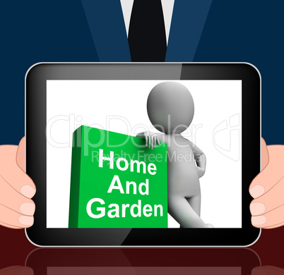 Home And Garden Book With Character Displays Household And Garde