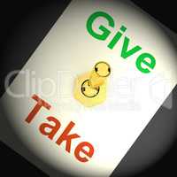 Give Take Switch Means Offering And Receiving