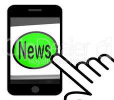 News Button Displays Newsletter Broadcast Online