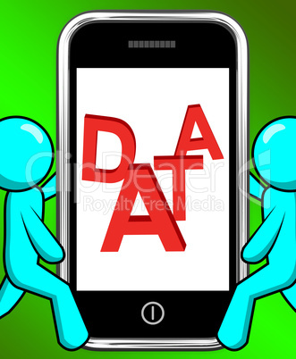 Data On Phone Displays Facts Information Knowledge