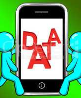 Data On Phone Displays Facts Information Knowledge