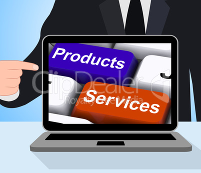 Products Services Keys Displays Company Goods And Assistance