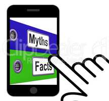 Myths Facts Folders Displays Factual And Untrue Information