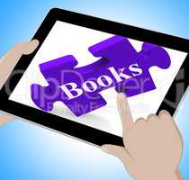 Books Tablet Means E-Book Or Reading App