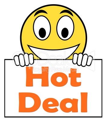 Hot Deal On Sign Shows Bargains Sale And Save