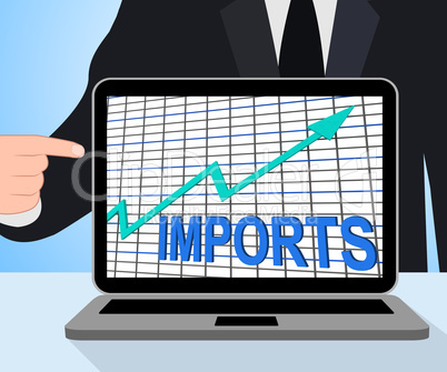 Imports Graph Chart Displays Increase Purchase Abroad