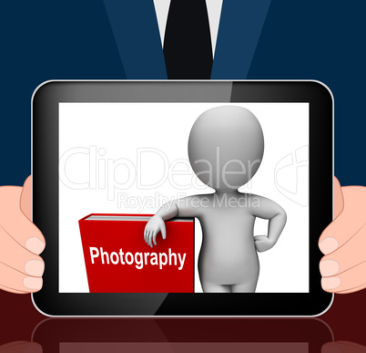 Photography Book And Character Displays Take Pictures Or Photogr