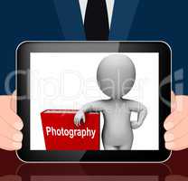 Photography Book And Character Displays Take Pictures Or Photogr