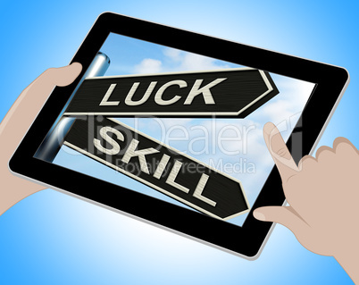 Luck Skill Tablet Shows Expert Or Fortunate