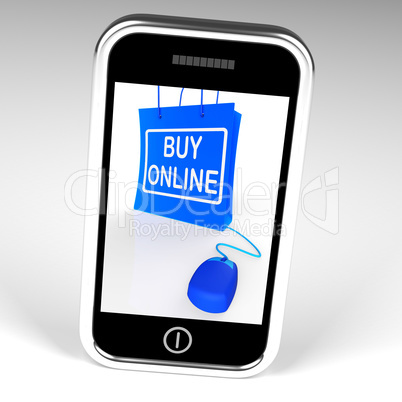 Buy Online Bag Displays Internet Shopping and Buying