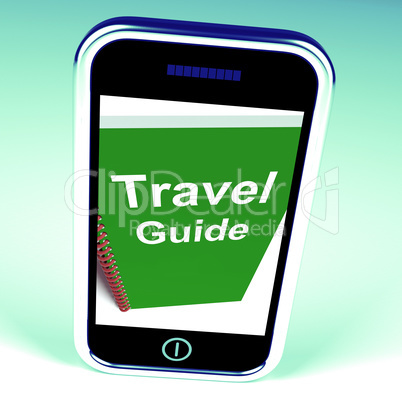 Travel Guide Phone Represents Advice on Traveling