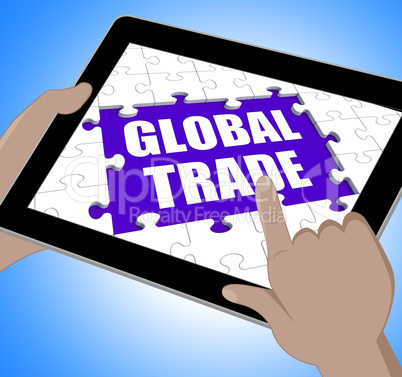 Global Trade Tablet Shows Web International Business