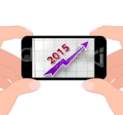 Graph 2015 Displays Financial Forecast Projecting Growth