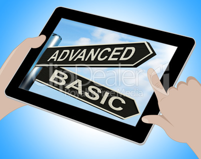 Advanced Basic Tablet Shows Product Versions And Prices