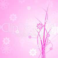 Pink Background Shows Florals Floral And Flowers