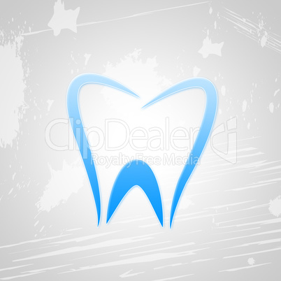 Tooth Icon Means Cavity Dentistry And Care