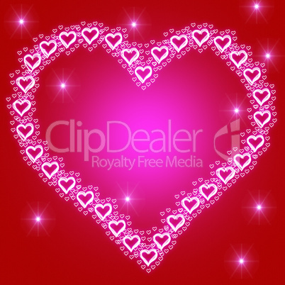 Background Heart Indicates Valentines Day And Backdrop